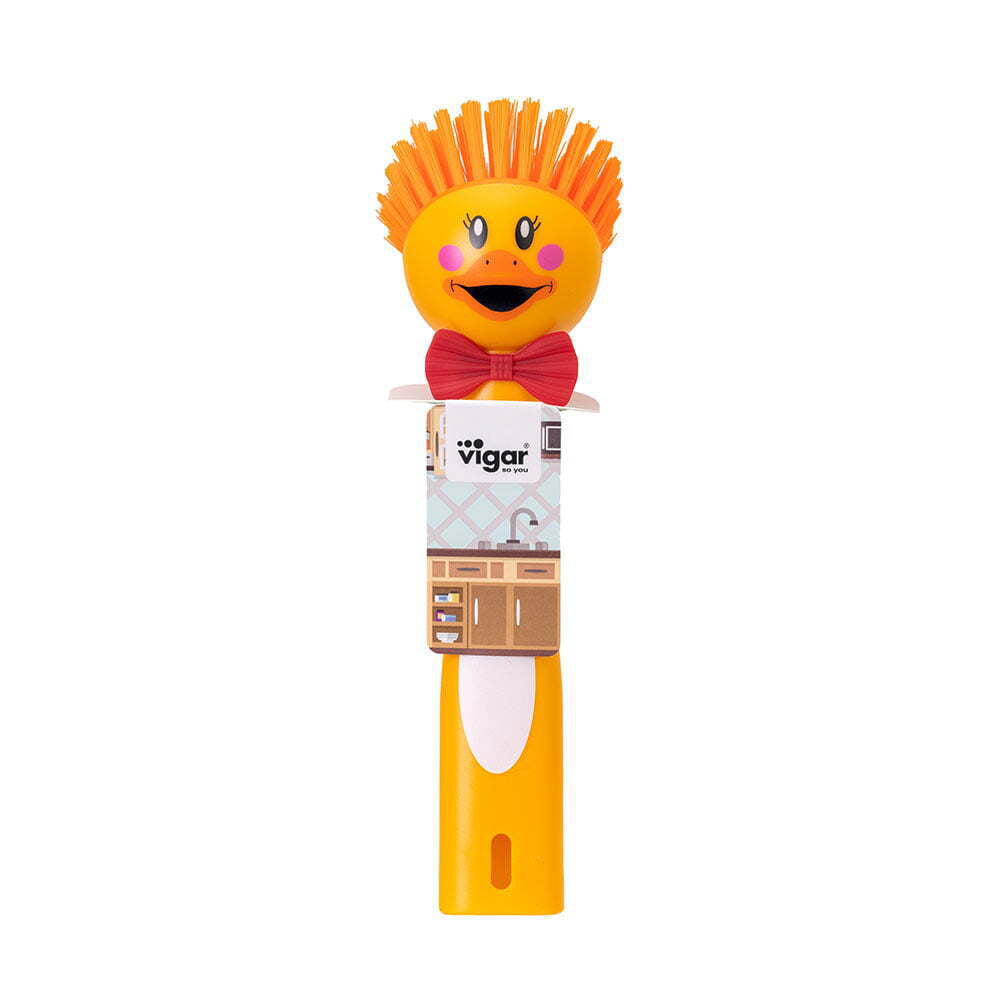 Vigar Funny Non-Scratch Home/Kitchen Dish Brush Cleaning/Dishwashing Assorted (3 Pack) — image 4