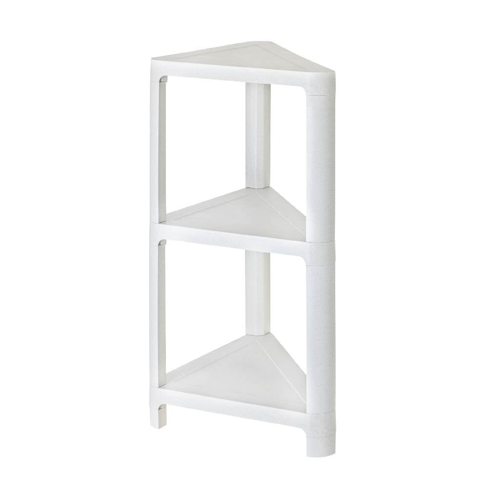 Vigar Klar Home Triangular 3 Tier/Shelves Storage Organisation Unit Grey