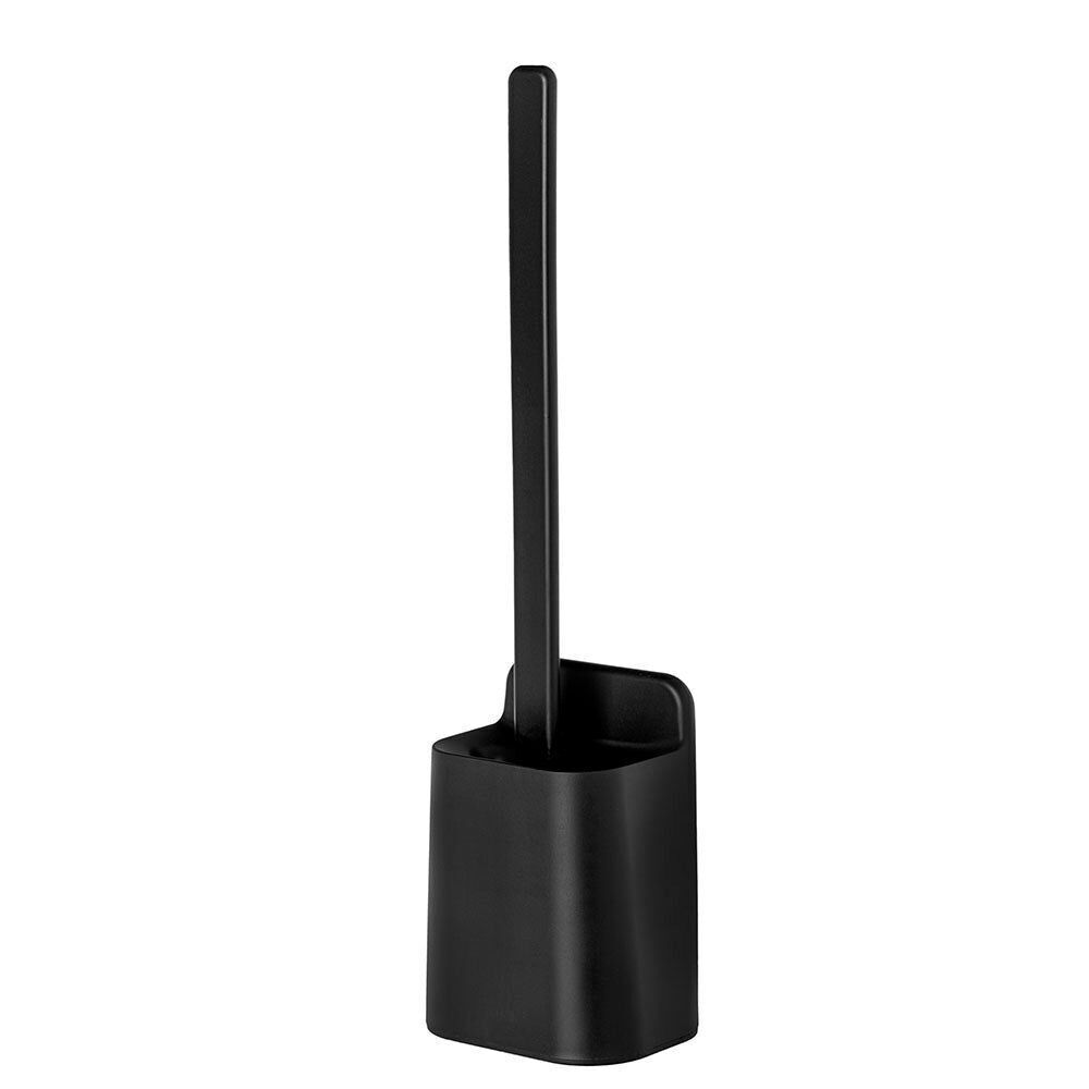 Vigar Essential Eco Wall Mounted Toilet Brush w/ Holder Set 41.5cm Black (2 Pack) — image 3