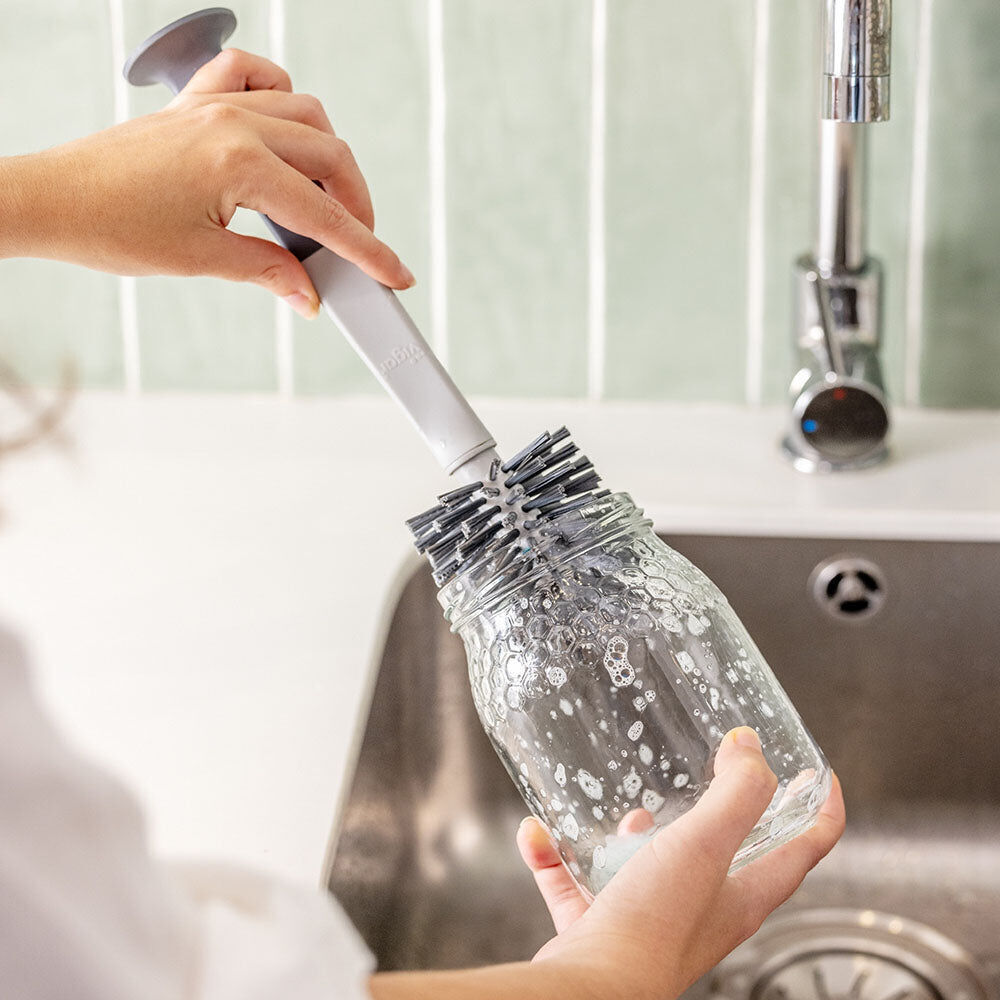 Vigar Standing Grey Bottle & Glass Brush Cleaner w/ Suction Pad 32cm (3 Pack) — image 2