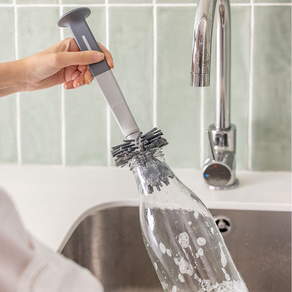 Vigar Standing Grey Bottle & Glass Brush Cleaner w/ Suction Pad 32cm (3 Pack) — image 3