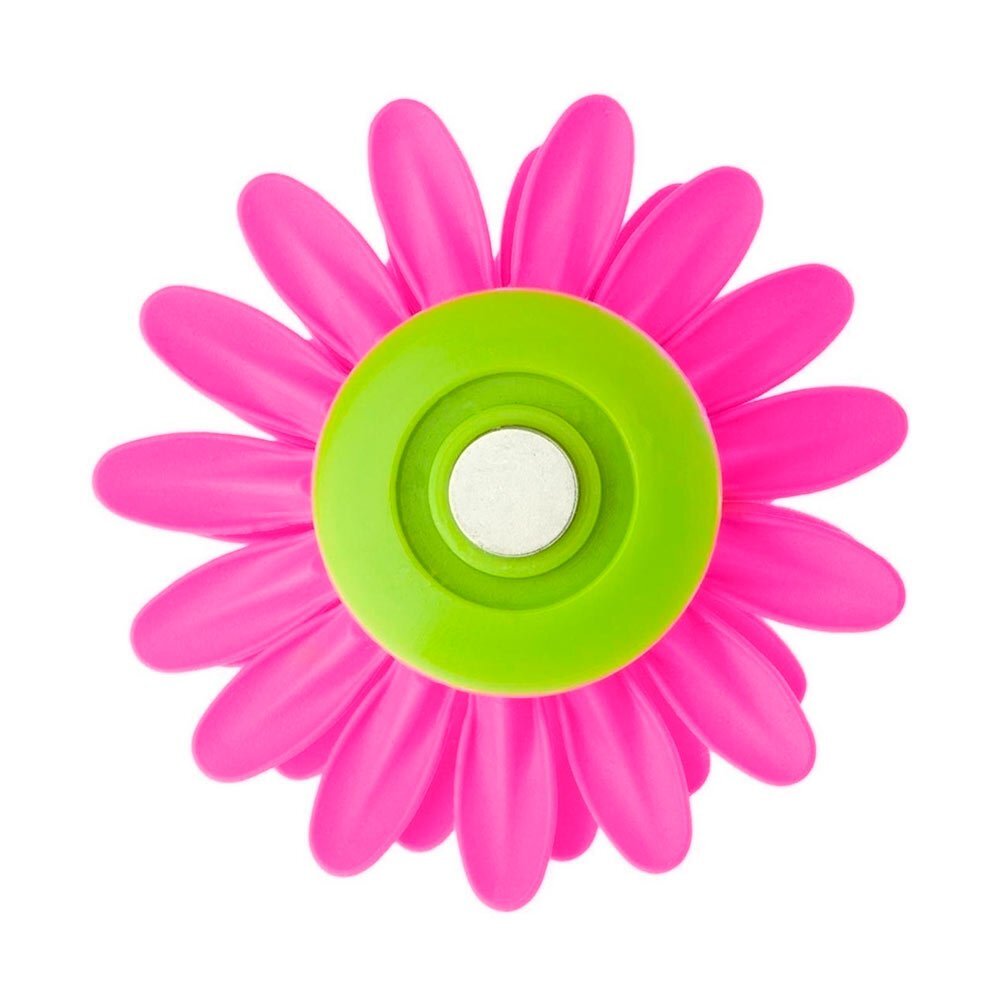 Vigar 3pc Vigar Compact Flower Power Refrigerator Fridge Magnet Office Decor Pink (2 Pack) — image 4