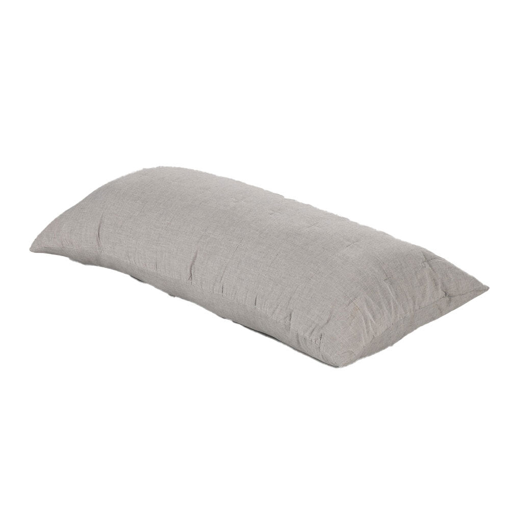 Canningvale Vintage Softwash Cotton Durable Soft Lumbar Cushion Grey Melange