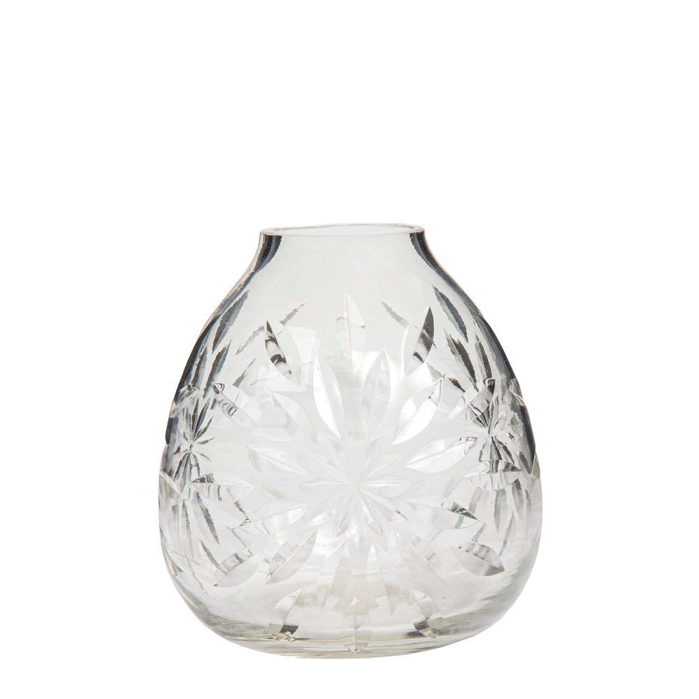 Belle Celeste Bud Glass Flower Vase 9cm Plant Holder Tabletop Accent Decor Clear