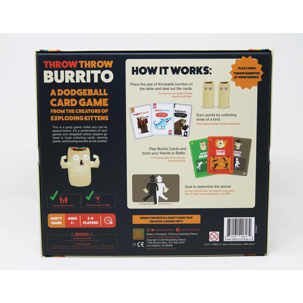 Exploding Kittens Throw Burrito Dodgeball Party Card Game Kids/Children 7y+ — image 2