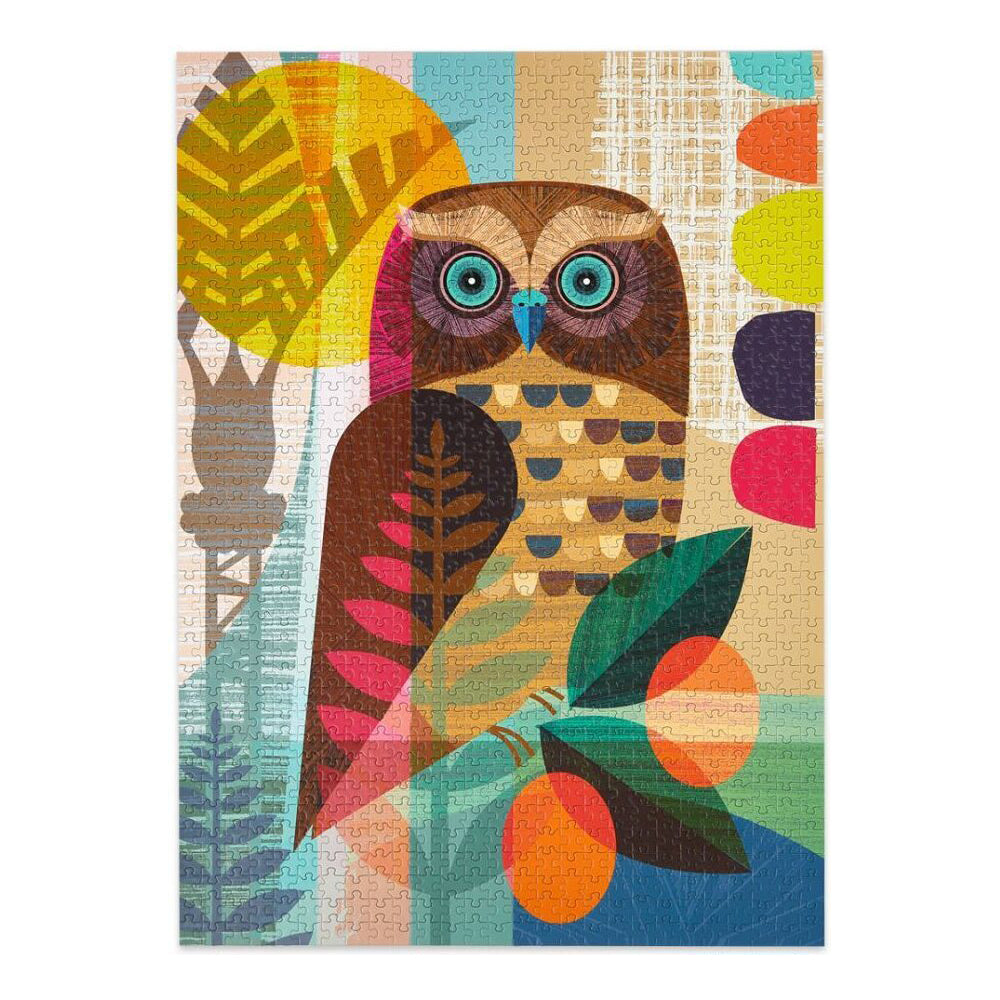Werkshoppe 49x67.6cm Ruru Owl Children Jigsaw Puzzle w/ Inserts 13y+ (1000 Pieces) — image 3