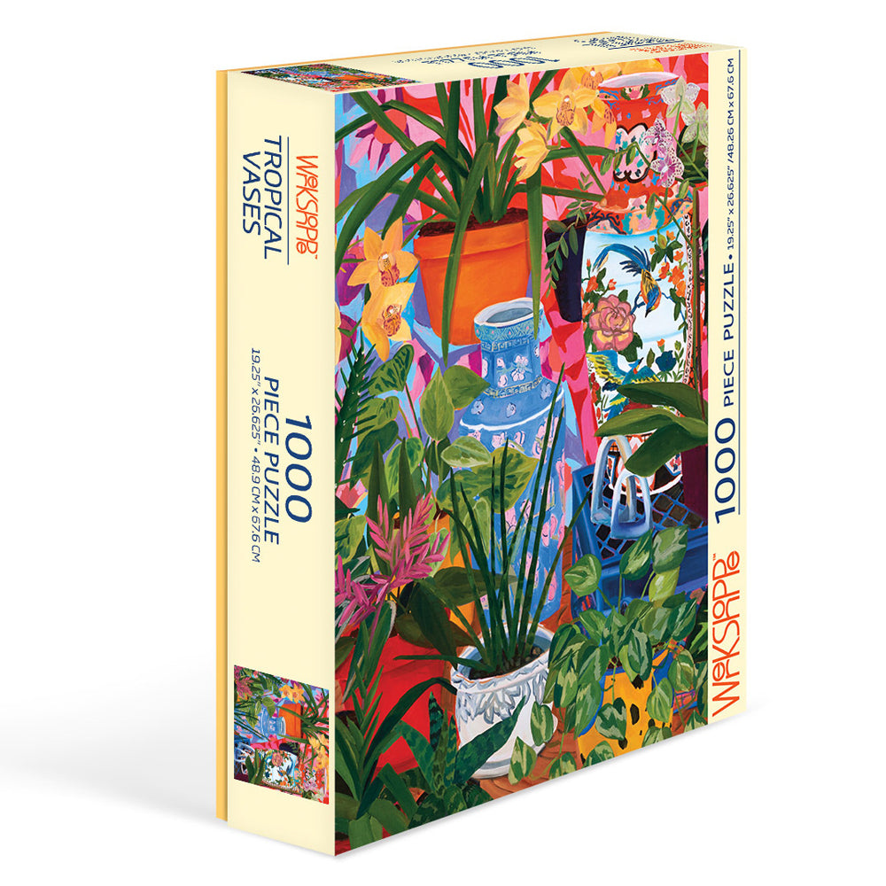 Werkshoppe 49x67.6cm Tropical Vases Jigsaw Puzzle w/ Inserts 13y+ (1000 Pieces)