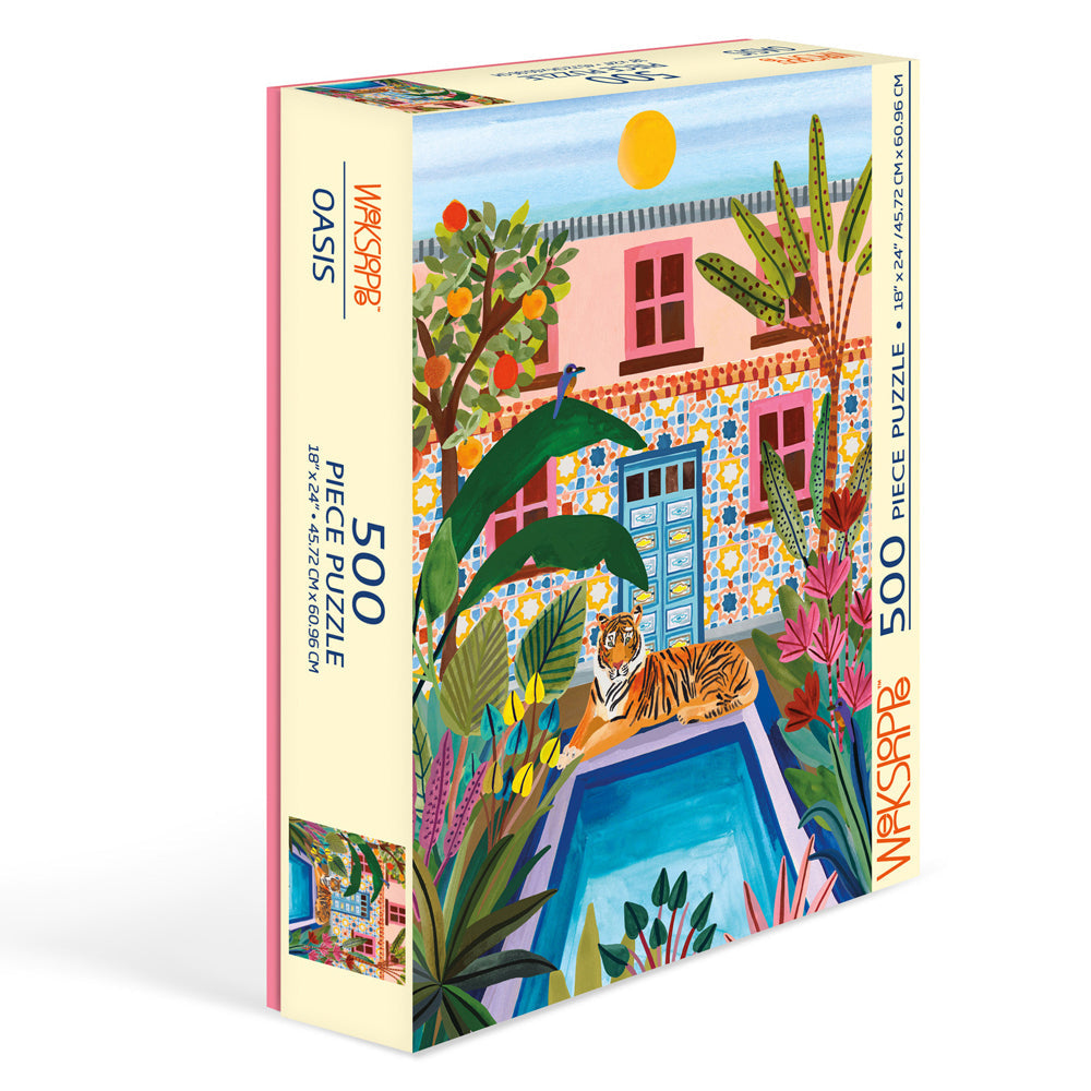 Werkshoppe 45.7x61cm Oasis Kids Game Jigsaw Puzzle w/ Inserts 13y+ (500 Pieces)