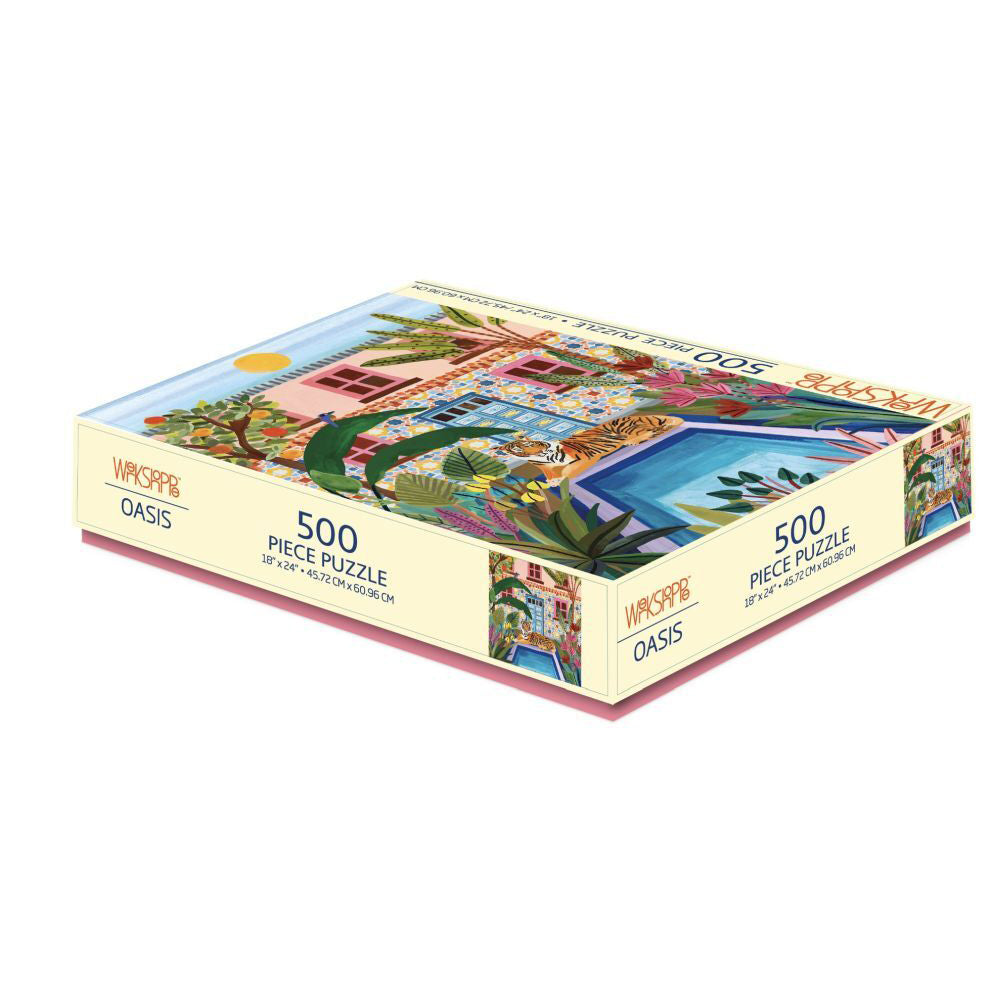 Werkshoppe 45.7x61cm Oasis Kids Game Jigsaw Puzzle w/ Inserts 13y+ (500 Pieces) — image 2