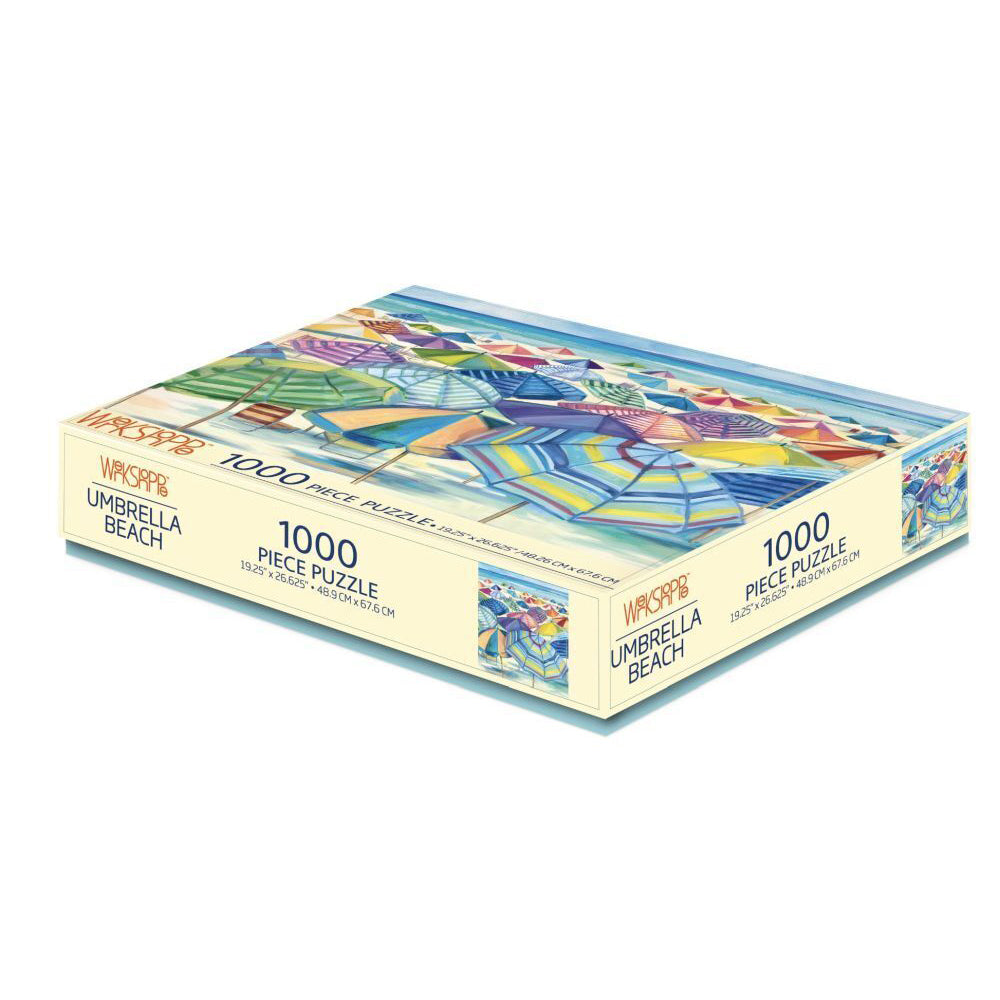 Werkshoppe 49x67.6cm Umbrella Beach Jigsaw Puzzle w/ Inserts 13y+ (1000 Pieces)