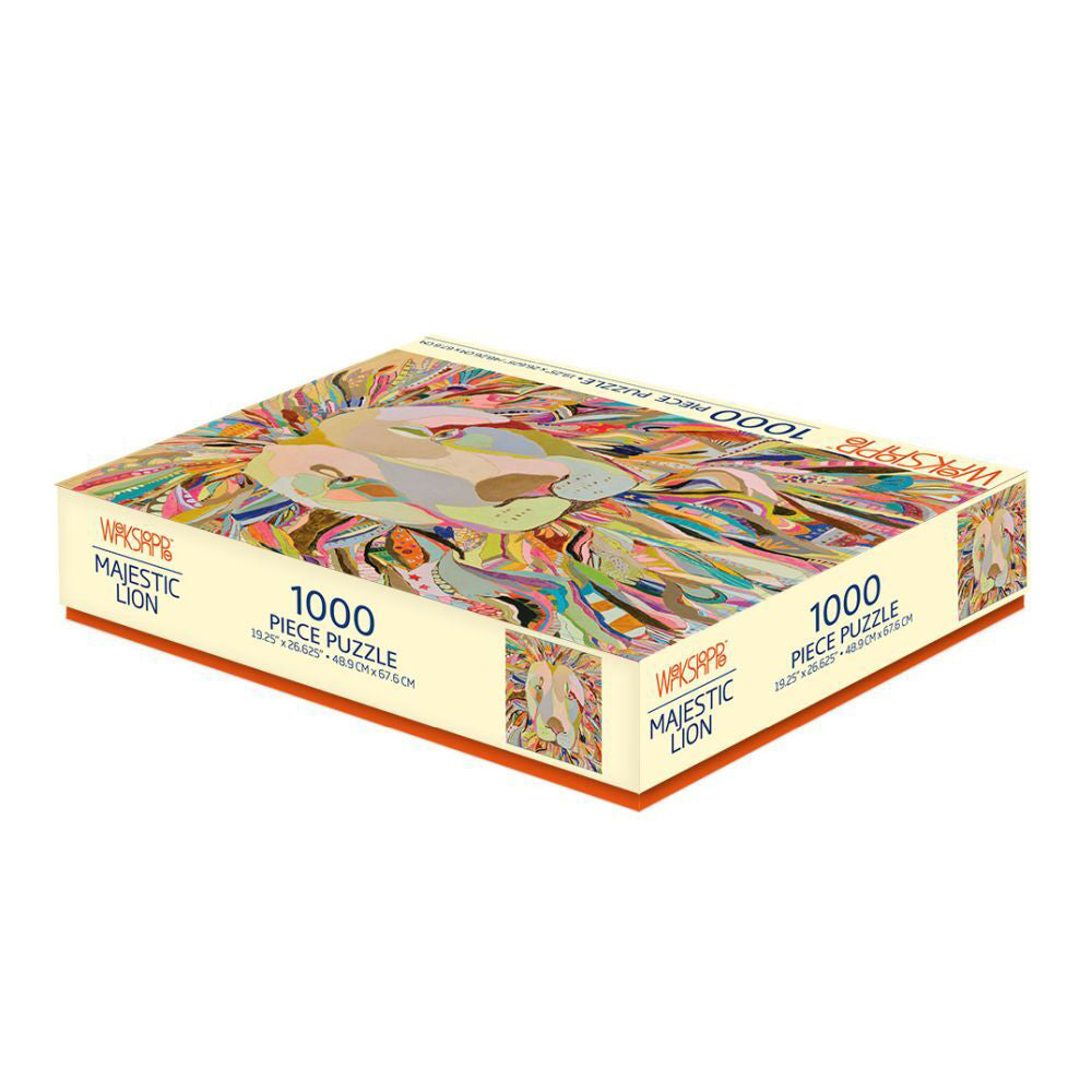 Werkshoppe 49x67.6cm Majestic Lion Kids Jigsaw Puzzle w/ Inserts 13y+ (1000 Pieces) — image 2