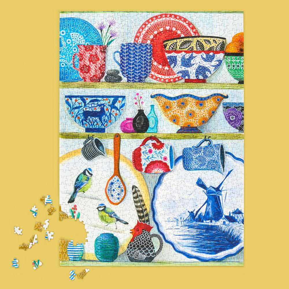 Werkshoppe 49x67.6cm Kitchen Dresser Jigsaw Puzzle w/Inserts 13y+ (1000 Pieces) — image 4