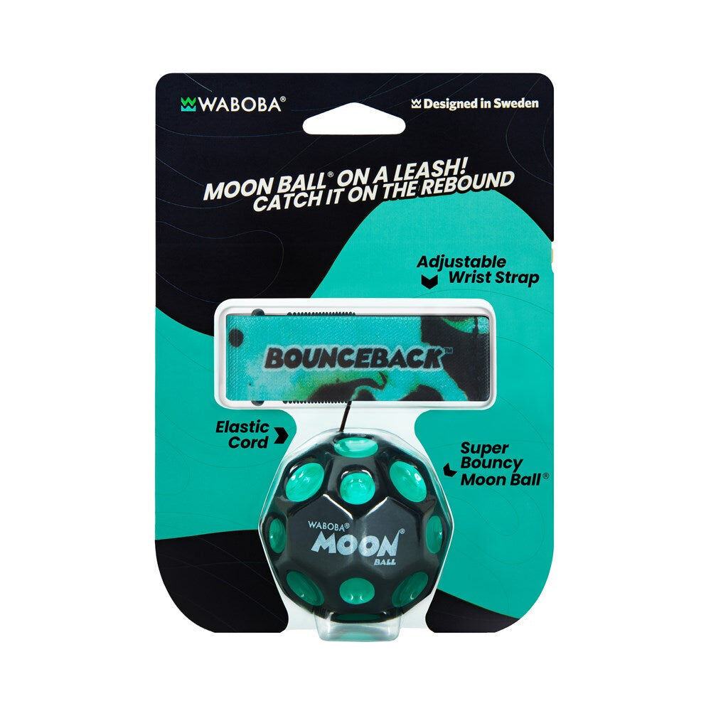 Waboba Bounceback Moonball On a Leash Indoor/Outdoor Active Play Toy Kids 6y+