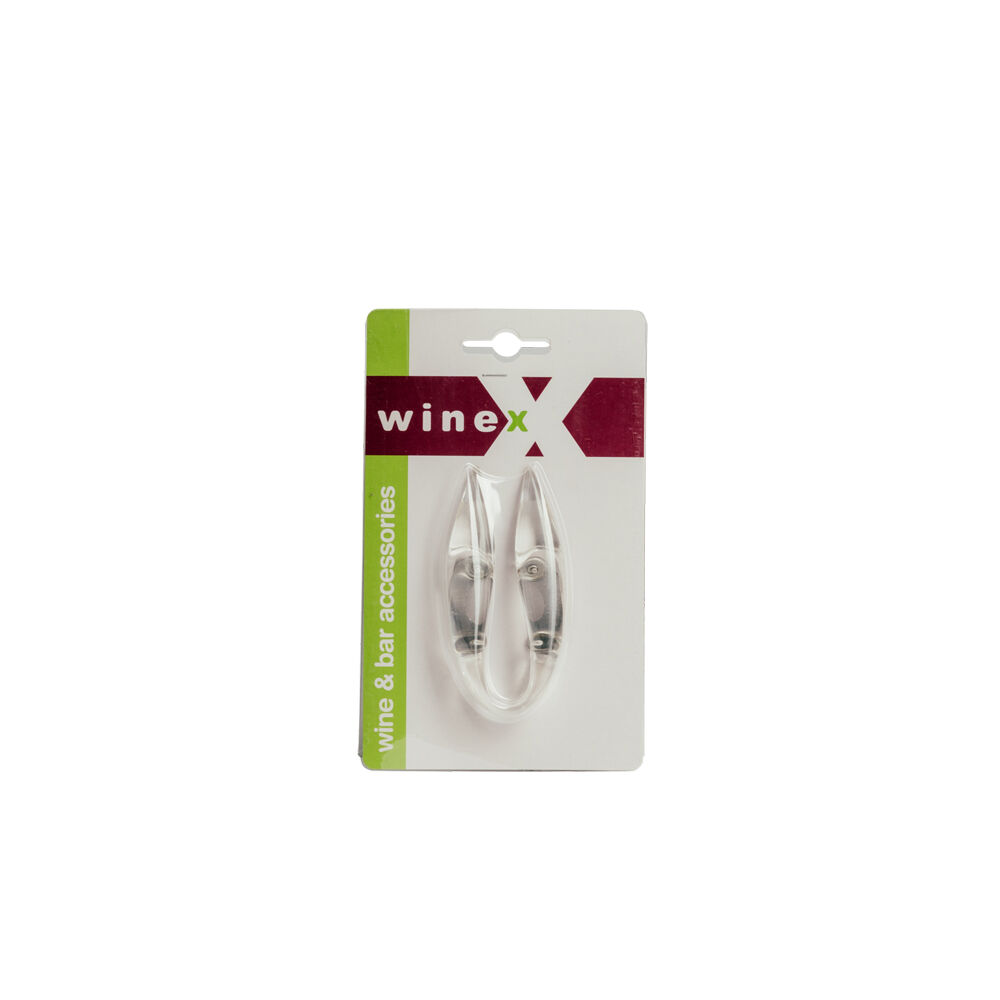 Winex Acrylic Wine/Drinks Bottle Foil Cutter Opener Barware Accessory Clear (4 Pack) — image 2