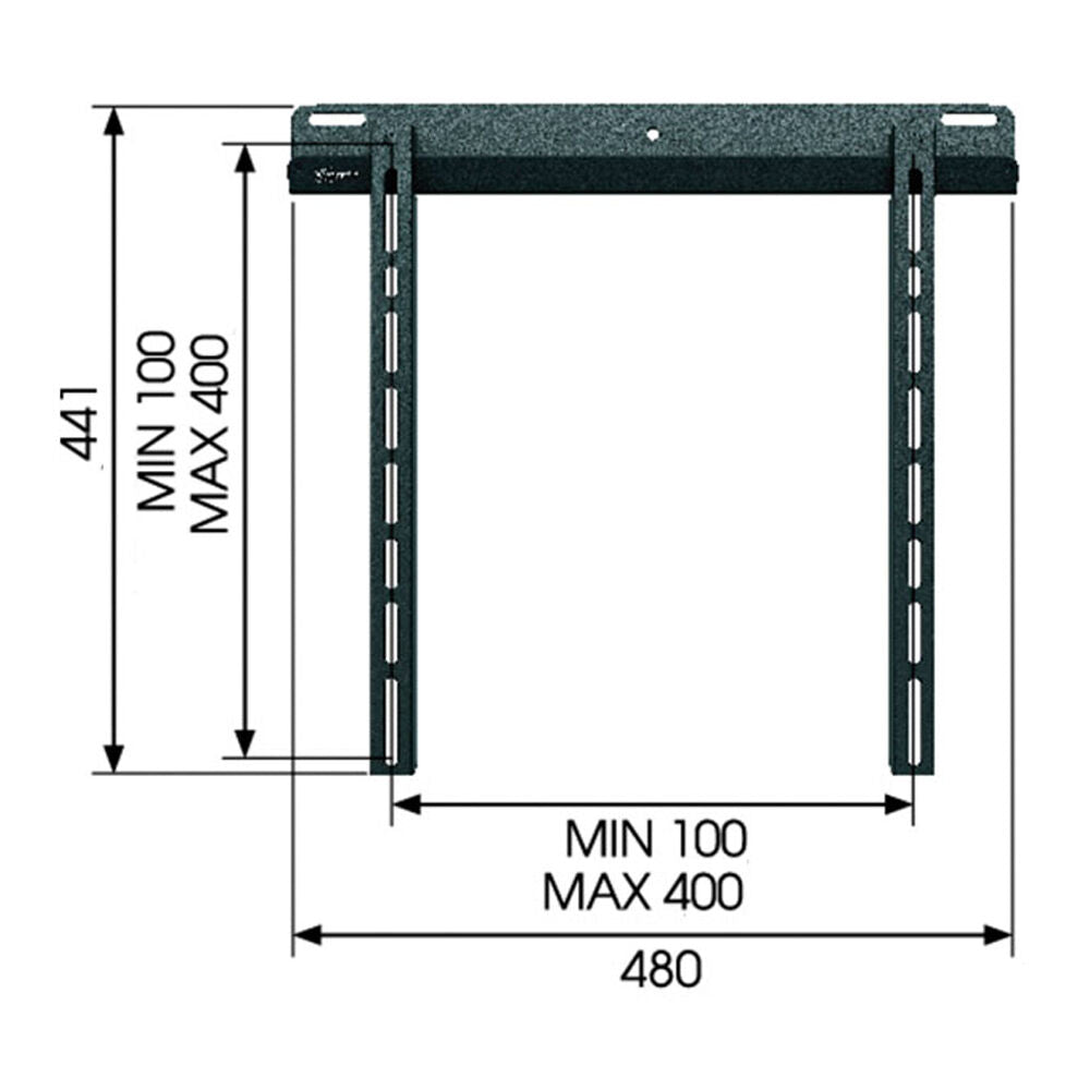 Vogel's Wall TV Mount 1205 32-55 Inch VESA 400x400 Black Flat Screen Mounting — image 2