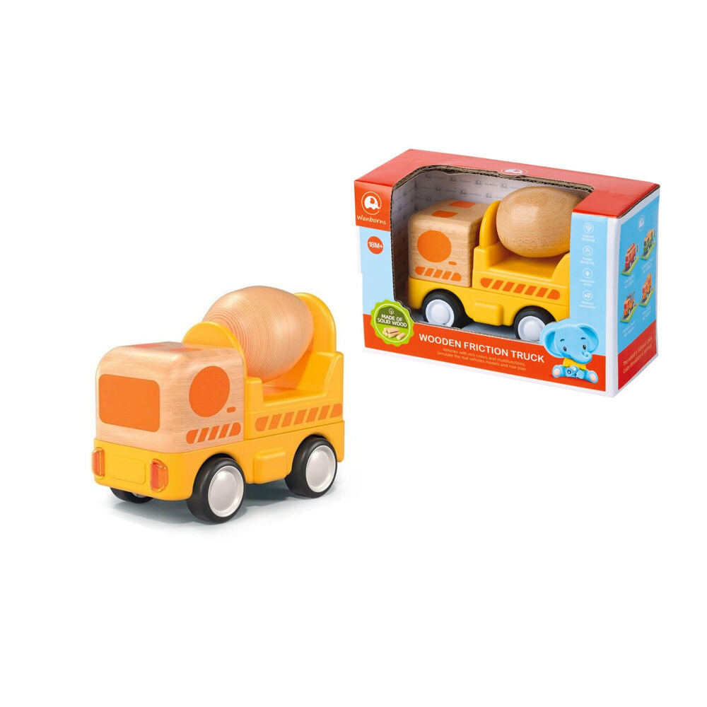 Wanborns Wooden Dump & Concrete Mixer Truck with Lights and Sounds 18m+ — image 3