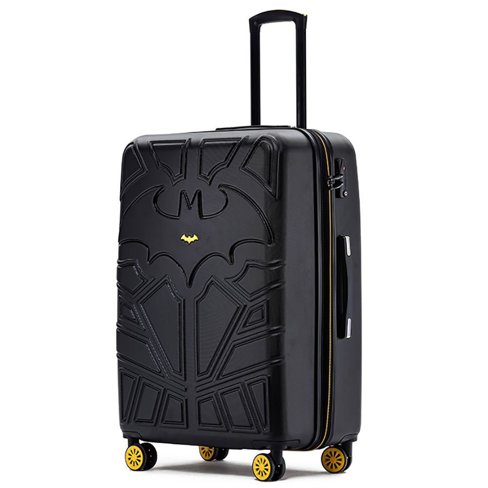 Batman Trolley Checked Suitcase Luggage Travel Hard Case 65x42x28cm Black — 28"