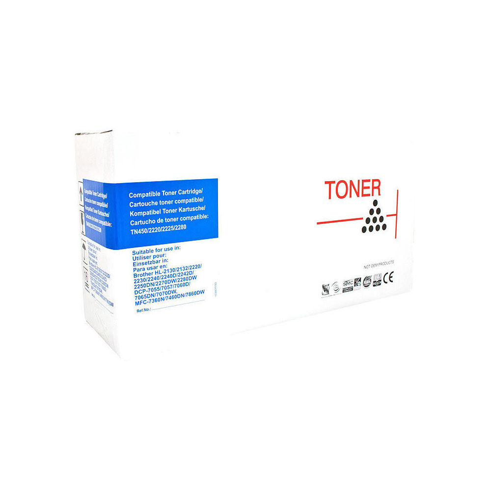 Whitebox Compatible Brother TN2250 Toner Cartridge Printer Accessory Black (4 Pack) — image 2