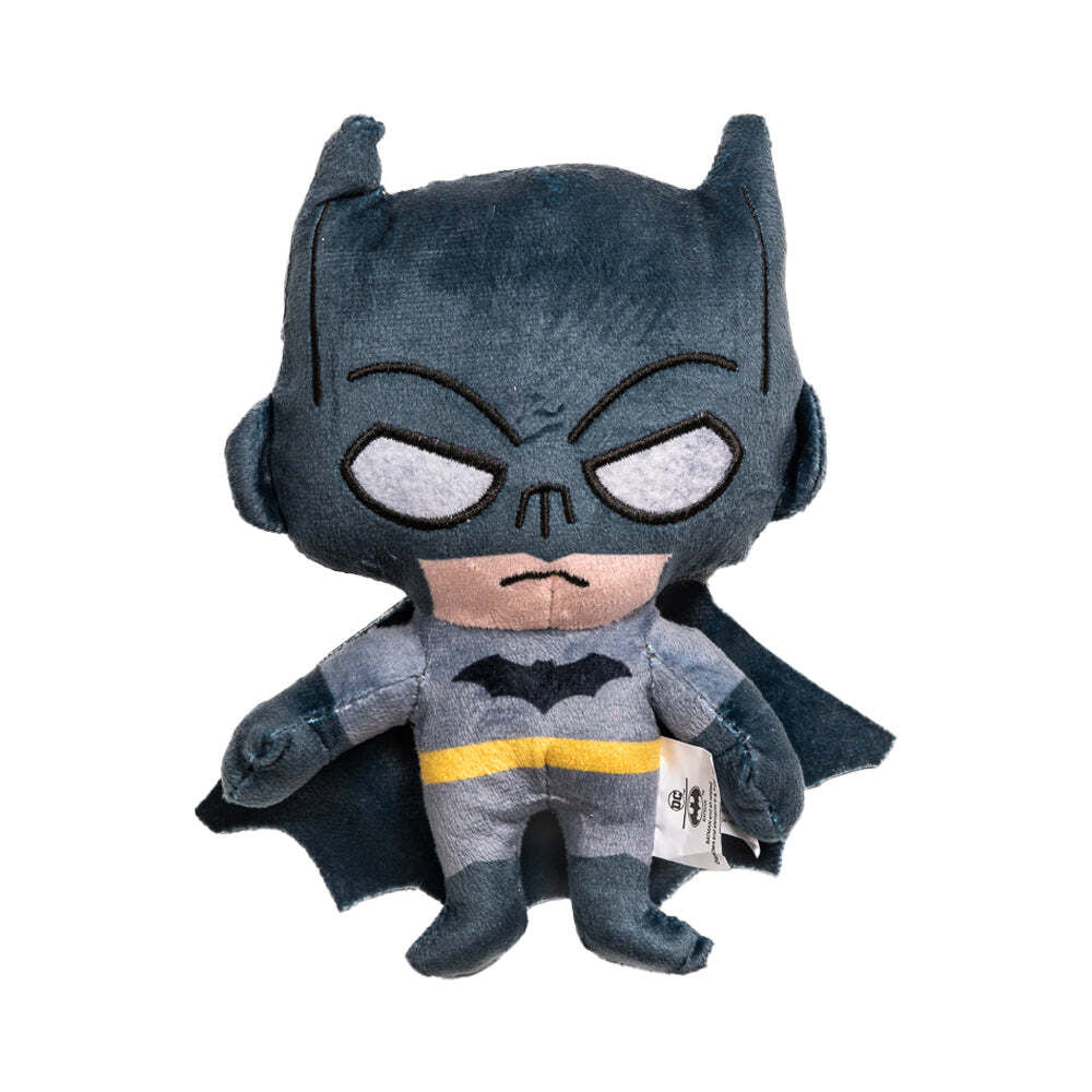 Scooby Doo Batman Soft Plush Squeaking Dog Pet Interactive Fun Play Toy 20cm Grey/Black