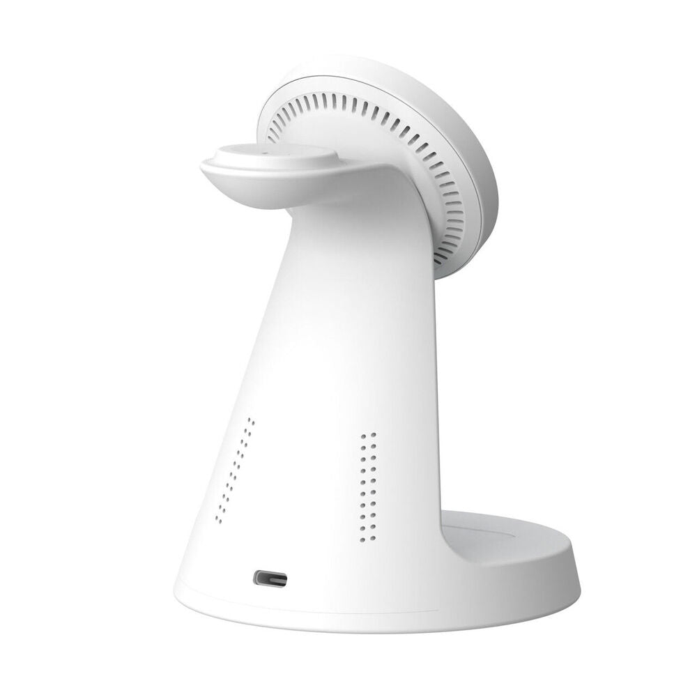 Laser 3 in 1 Wireless Charging Stand Magnetic Multi Device Charger White — image 9
