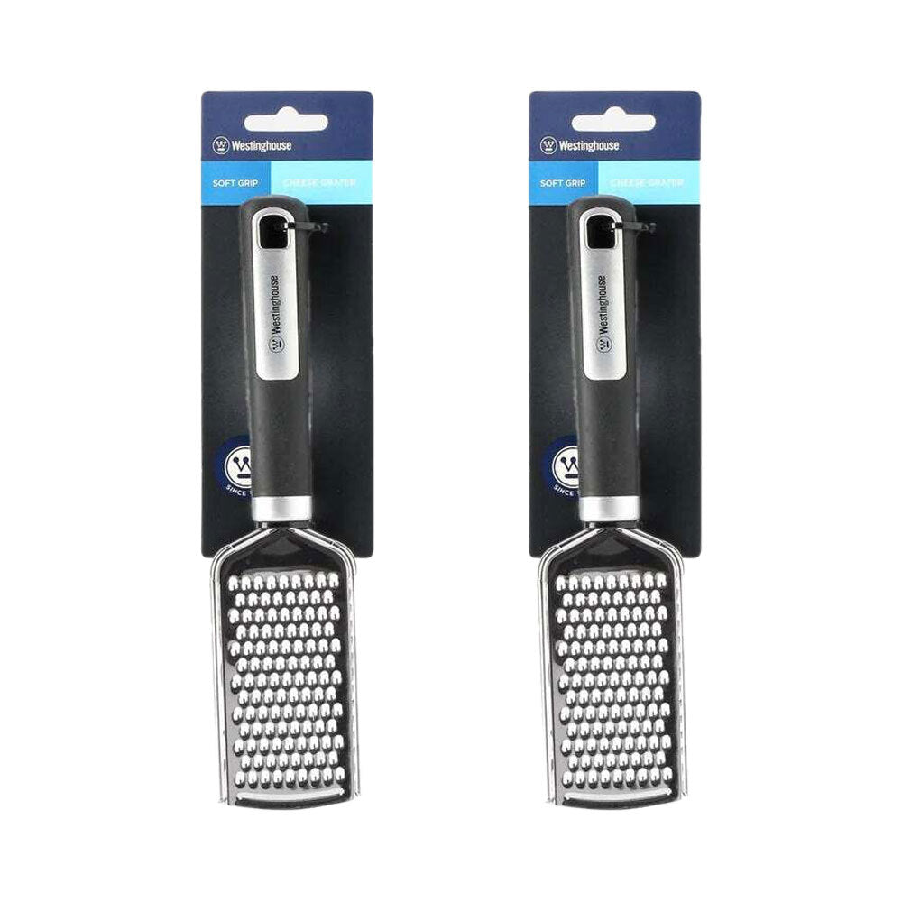 Westinghouse Cheese Grater Soft Grip Stainless Steel Kitchen Tool/Gadget (2 Pack)