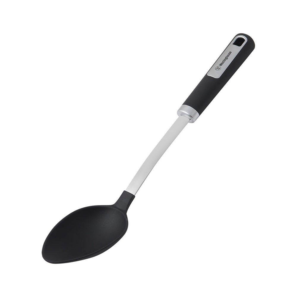 Westinghouse Nylon Cooking Spoon Soft Grip Stainless Steel Kitchen Gadget (2 Pack)