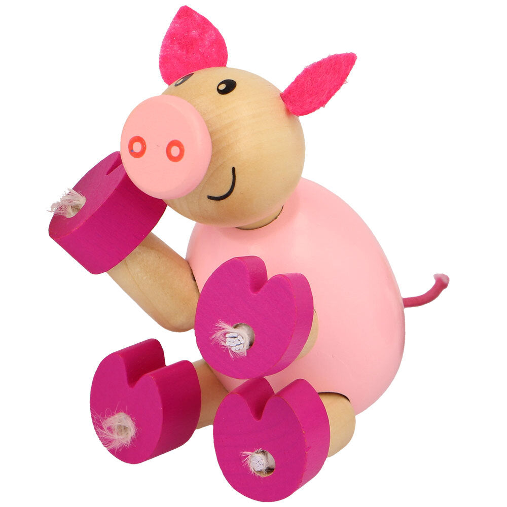 Majigg Wood Flexi Farm Animals 7cm Fun Collectibles Toys Kids/Children Assorted