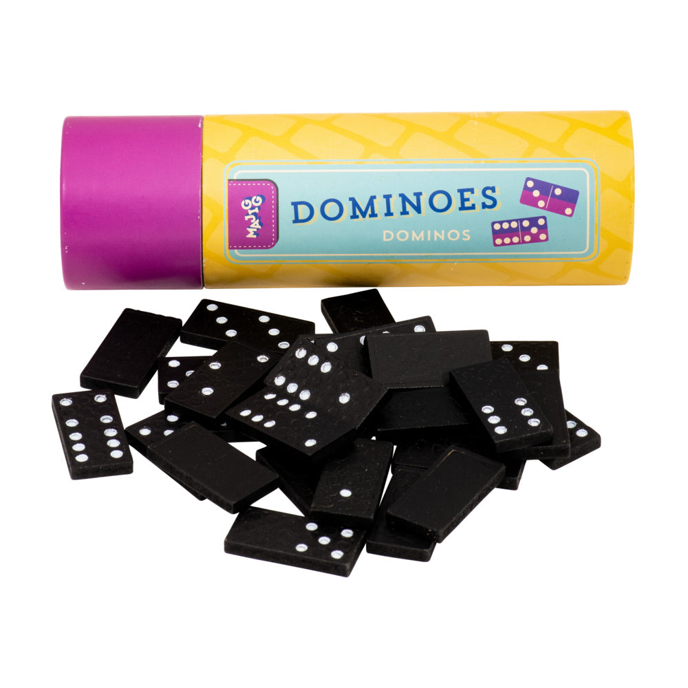 Majigg Dominoes in Tube 18cm Fun Activity Family Play Game Toys Kids 3y+ Assort