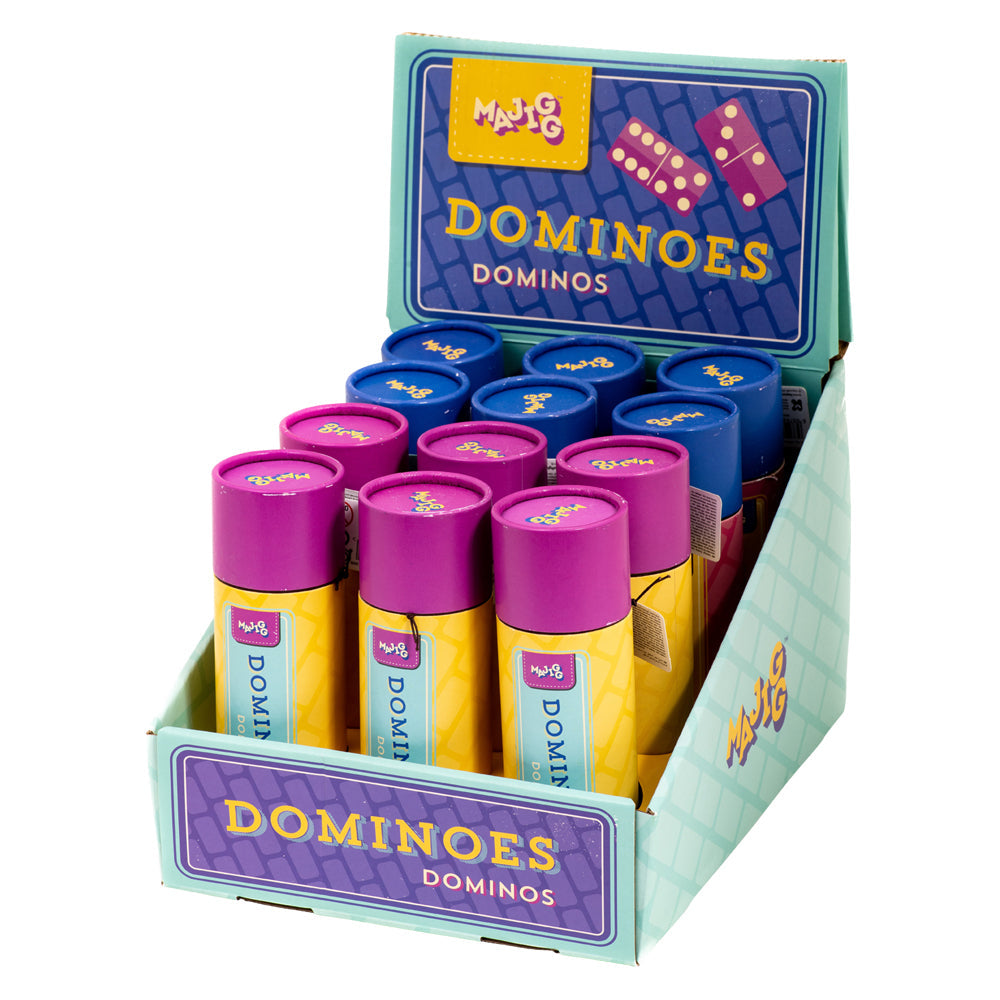 Majigg Dominoes in Tube 18cm Fun Activity Family Play Game Toys Kids 3y+ Assort — image 2