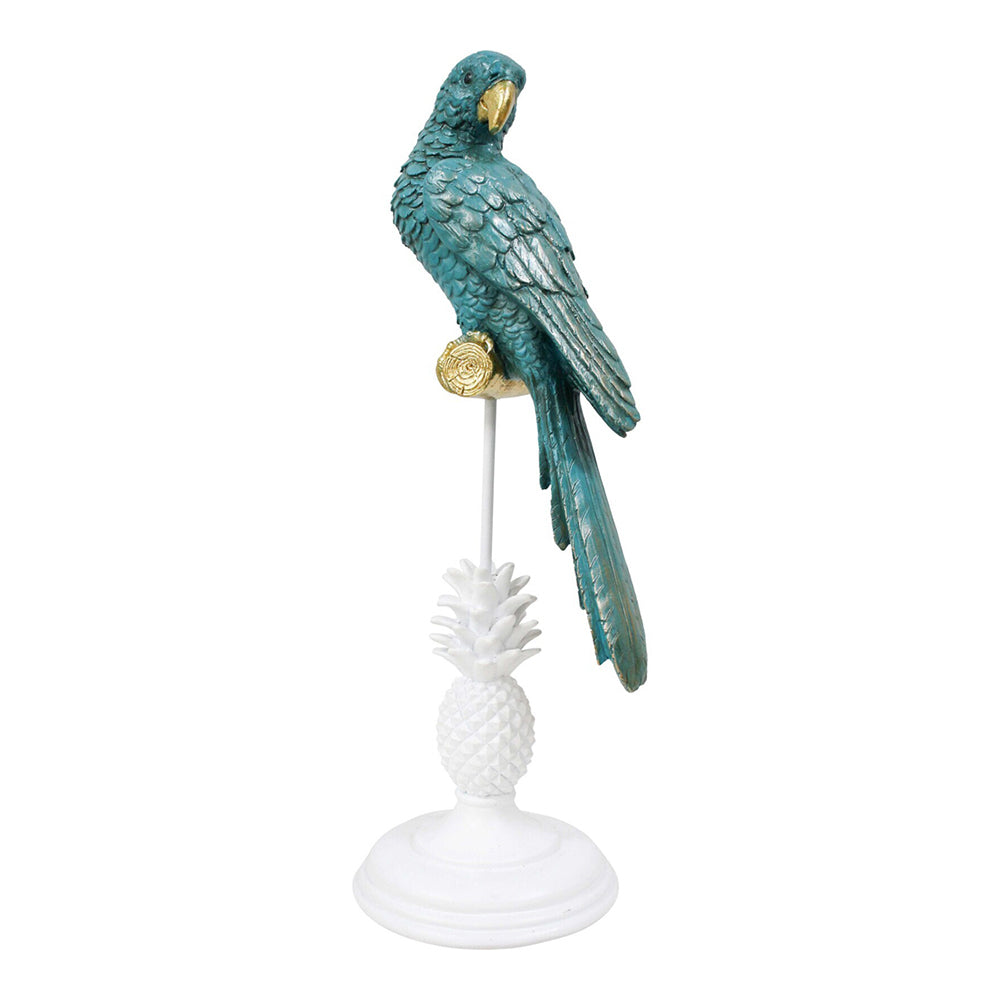 LVD Resin/Metal 40.5cm King Parrot Majunga Home Decorative Tabletop Figurine Green