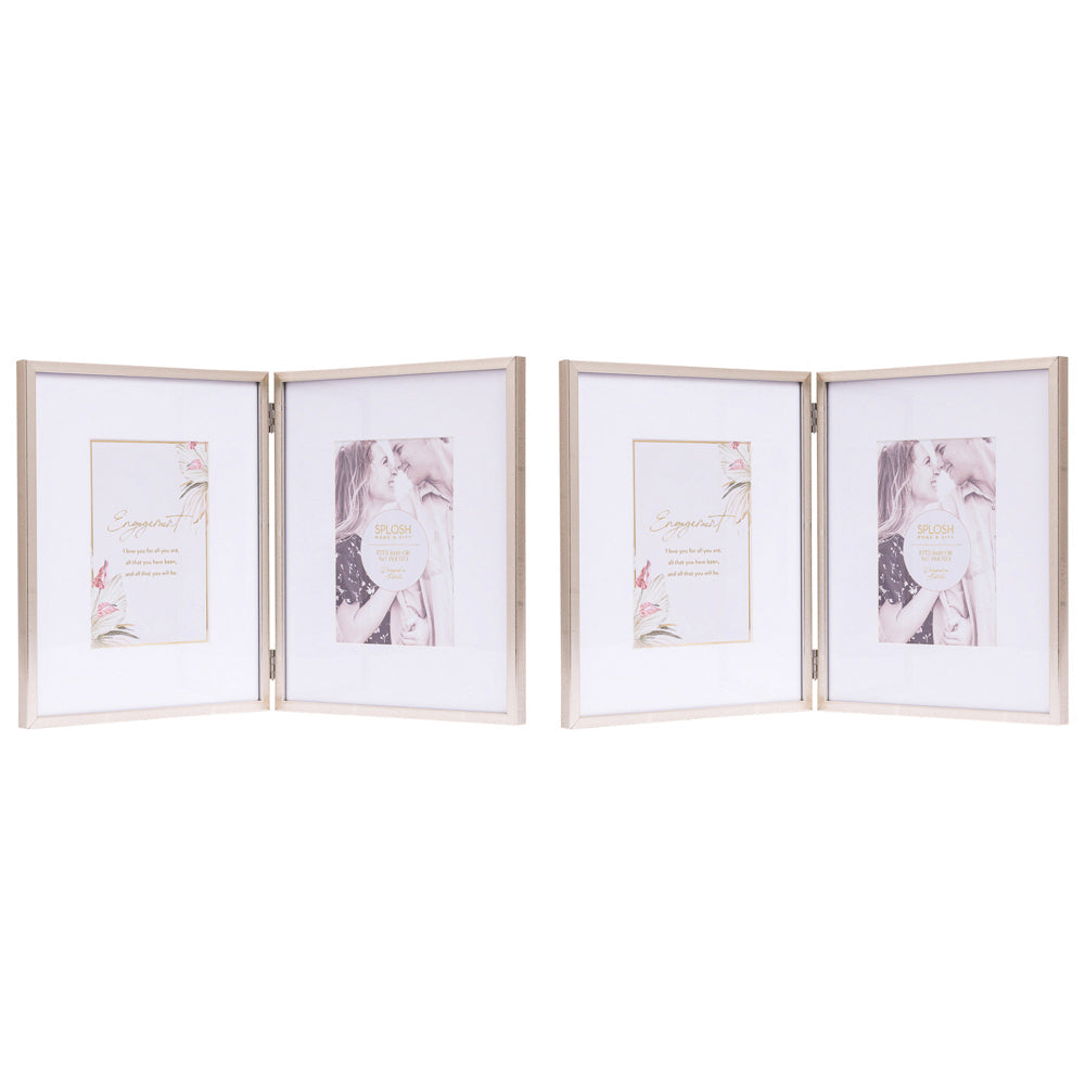 Splosh Wedding 5x7'' Double Picture/Photo Frame Home Decor (2 Pack)