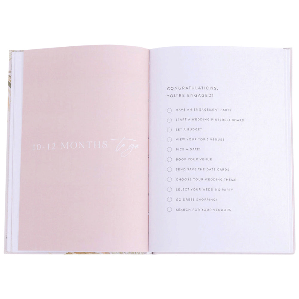 Splosh Floral Wedding Planner Journal 15-Categories Engagement Book 15x21cm — image 6
