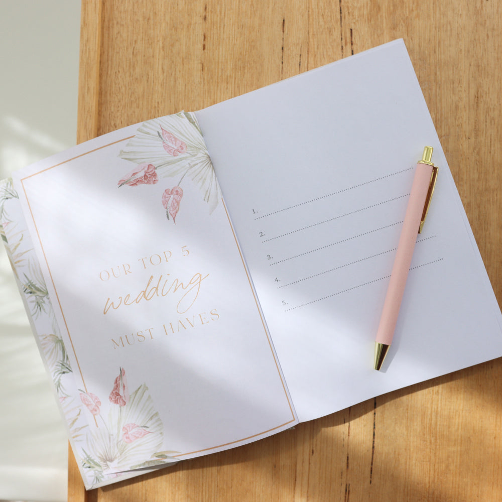 Splosh Floral Wedding Planner Journal 15-Categories Engagement Book 15x21cm — image 2