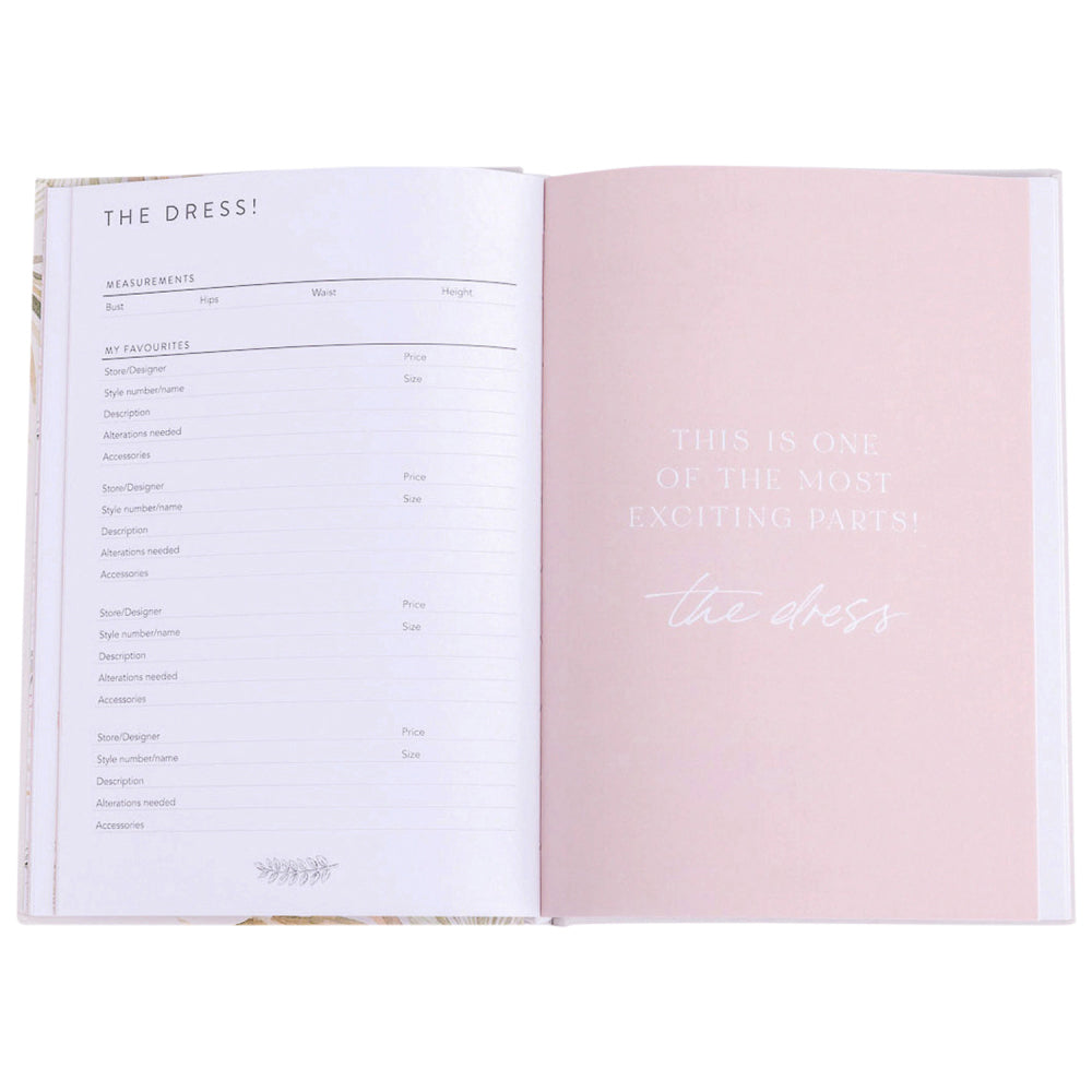 Splosh Floral Wedding Planner Journal 15-Categories Engagement Book 15x21cm — image 5