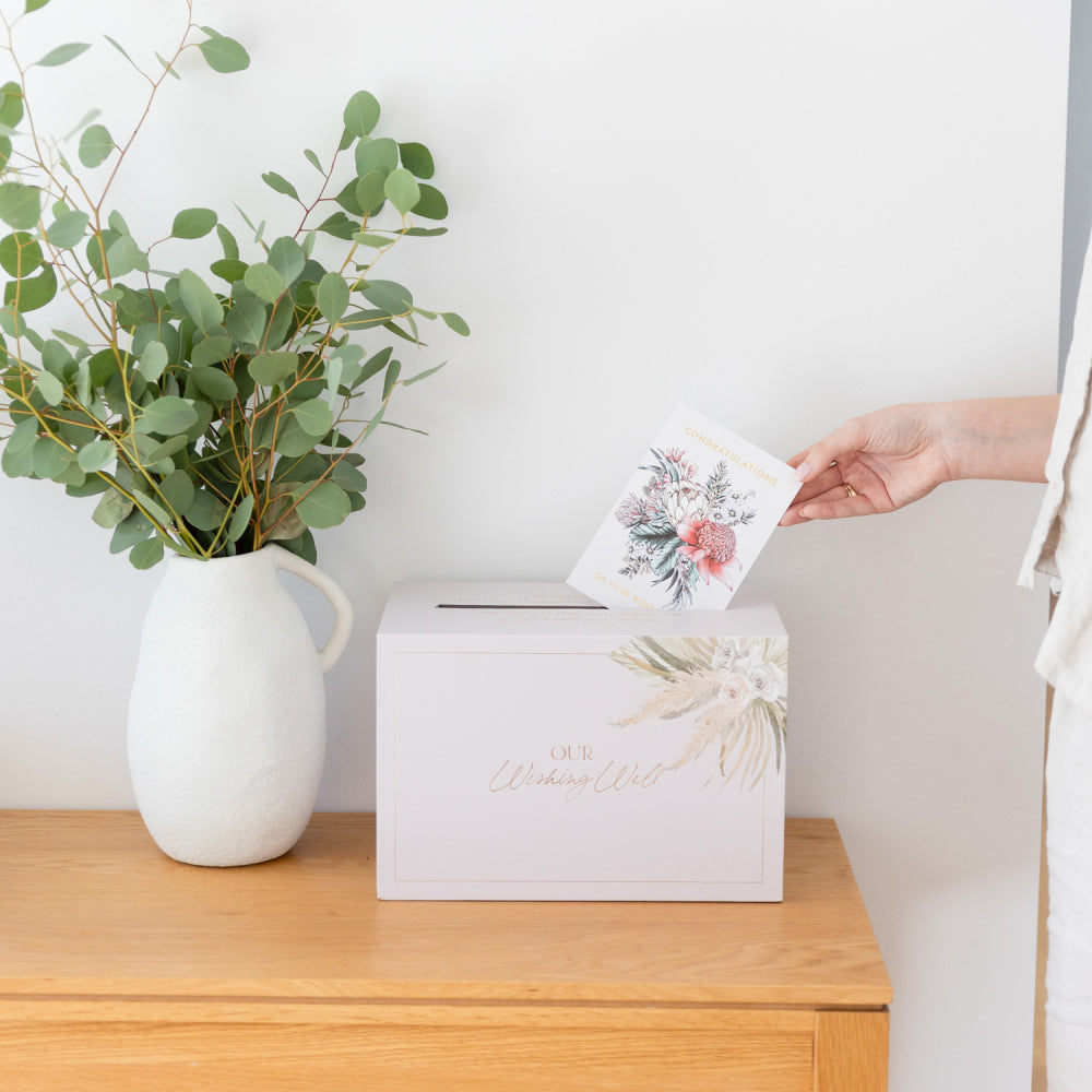 Splosh Floral Wedding/Engagement Party Our Wishing Well Box w/ Slot 30x20cm — image 2