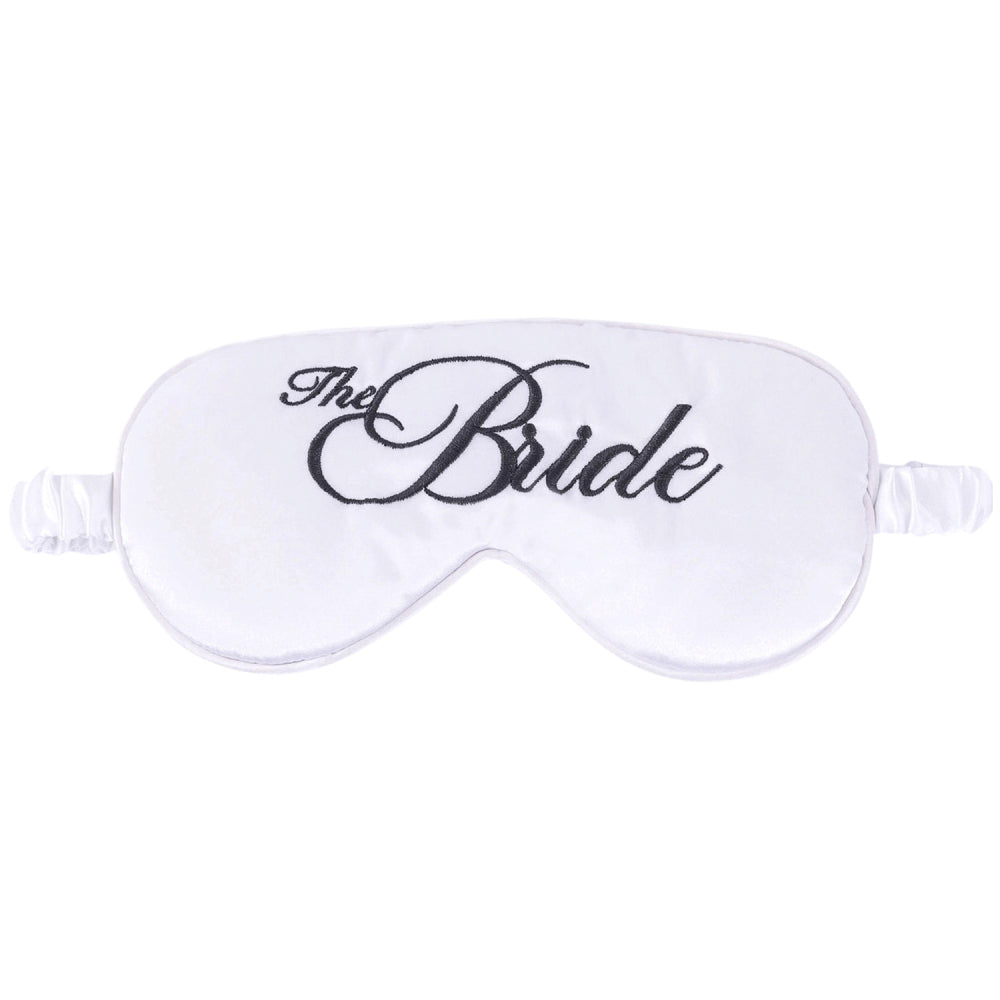 Splosh Wedding The Bride Satin Eye Mask Blindfold 25x9cm - White (2 Pack) — image 2