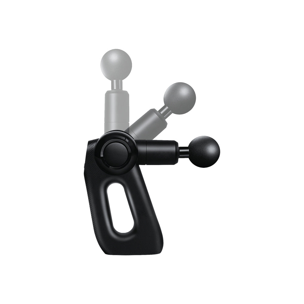 Wellcare Impact Therapy Interchangable Head Massage Gun w/ Carry Case Black — image 2