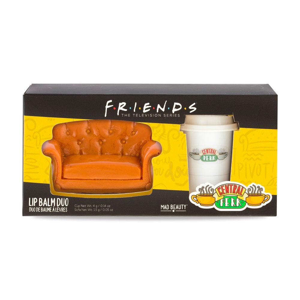 Mad Beauty Warner TV Friends Sofa & Cup Lip Balm Hydration Care Moisture (2 Pieces)