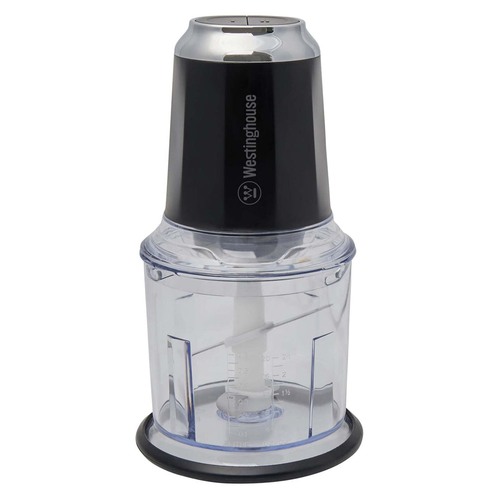 Westinghouse 600ml Dishwasher Safe Vegetable Chopper/Processor Black Stainless