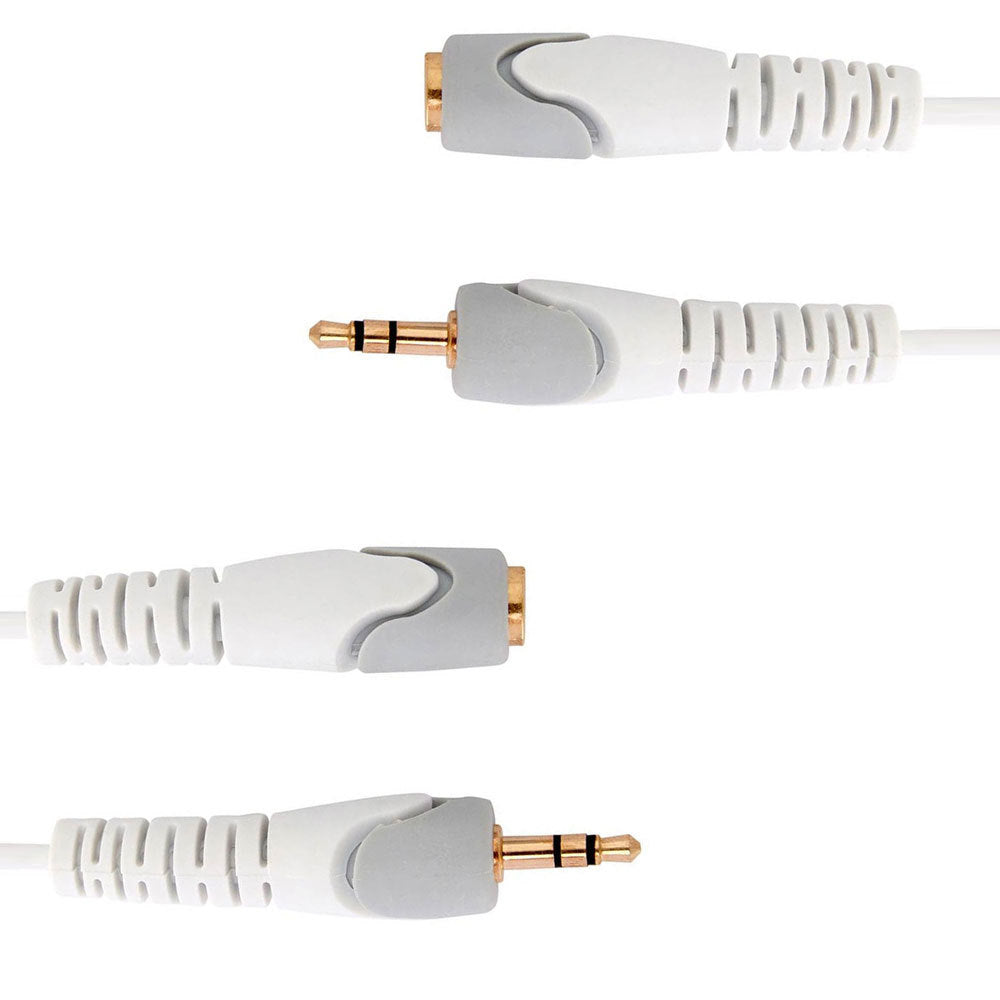 Westinghouse 3m Audio/AUX Extension Cable 3.5mm Male/Female f/TV Headphones (2 Pack)
