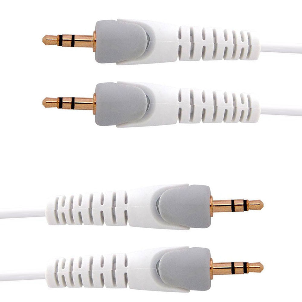 Westinghouse 1.5m Audio/AUX Cable Gold 3.5mm Male f/ MP3 Player Smartphones (2 Pack)