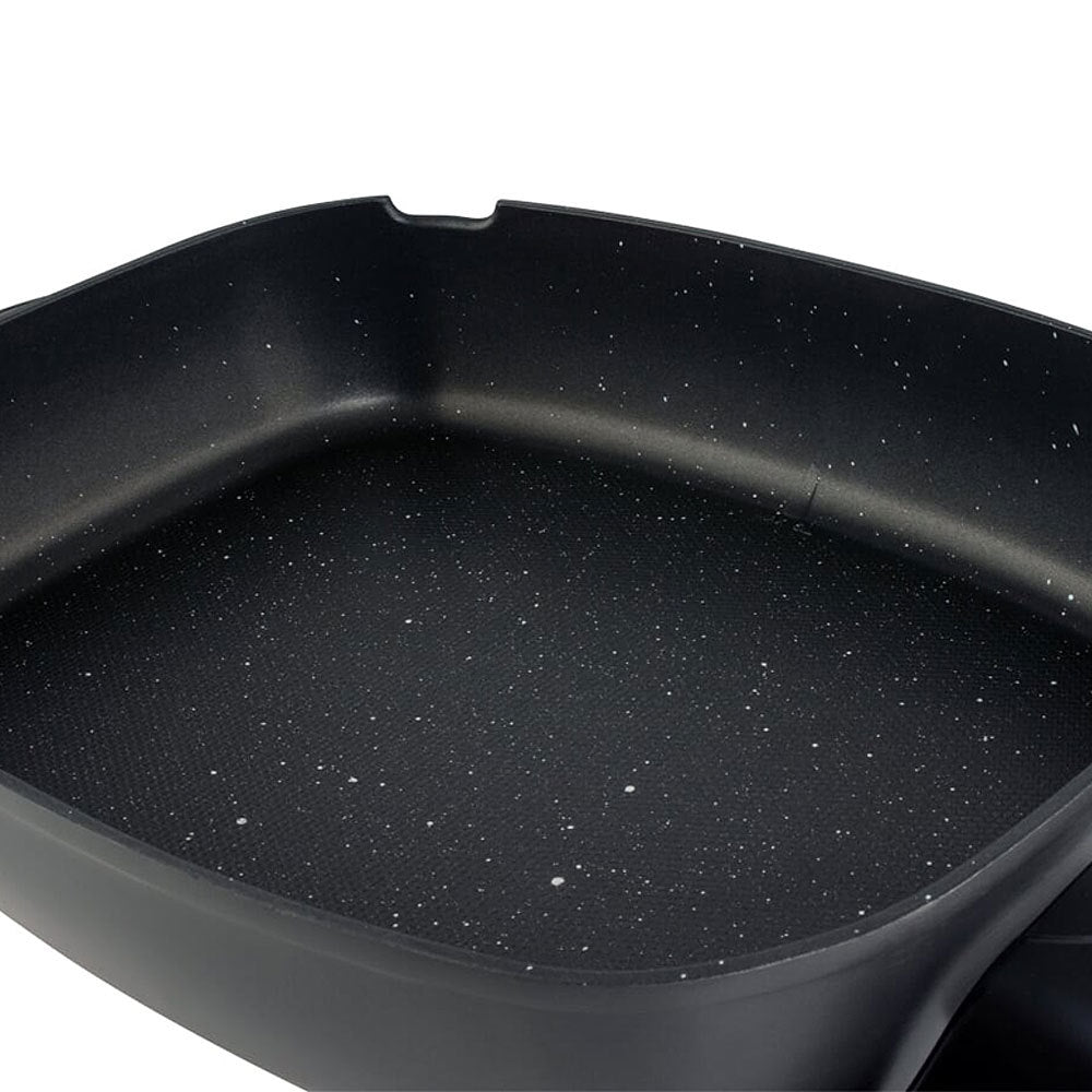 Westinghouse 2400W Non-Stick Electric Skillet Fry Pan w/ Glass Lid Cookware Grey — image 7