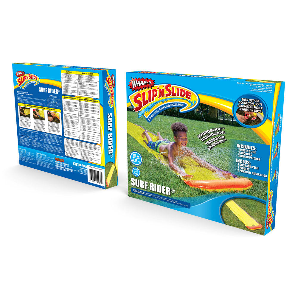 Wham O Wham-O 15ft Surf Rider Outdoor Backyard Water Splash Slide Kids Sliding Mat Toy — image 2