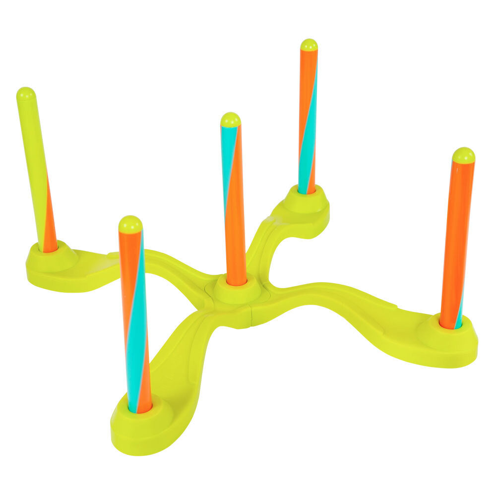 Wham O Wham-O Kids 47cm Outdoor Toy w/ Toss Target Stand/5x Hula Hoop Poles/Rings 5y+ — image 2