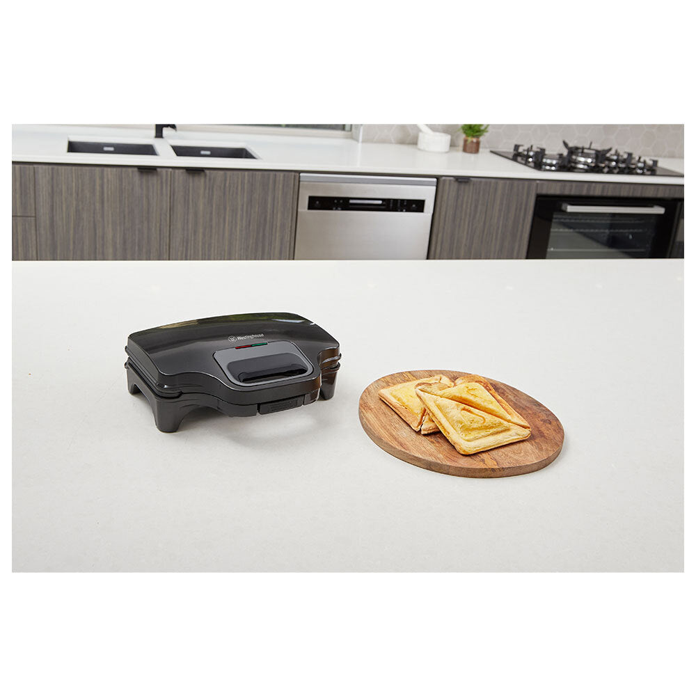 Westinghouse Electric 30cm 2 Slice 900W Toasted Sandwich Maker Kitchen/Food BLK — image 5