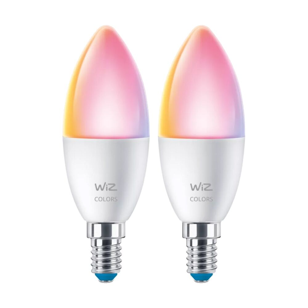 Wiz Connected Color & Tunable White Candle Gen2 LED Smart Lightbulb E14 (2 Pack)