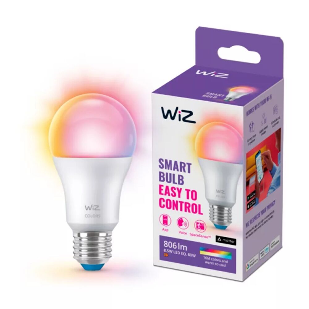Wiz Connected Color & Tunable White A60 Gen2 Smart LED Lightbulb E27 (4 Pack) — image 3