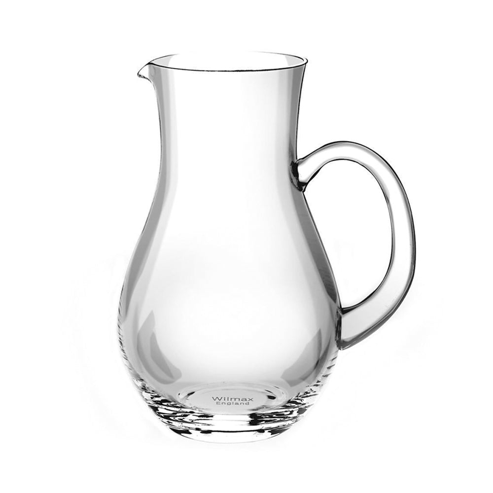 Wilmax England Round Crystalline 80ml Glass Jug Water Container Pitcher Clear (2 Pack) — image 2