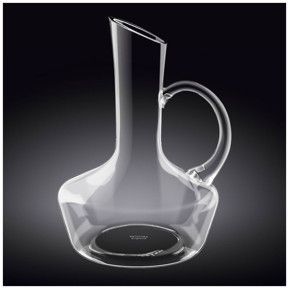 Wilmax England Crystalline Glass 750ml Wine Decanter Container Glassware Clear — image 2