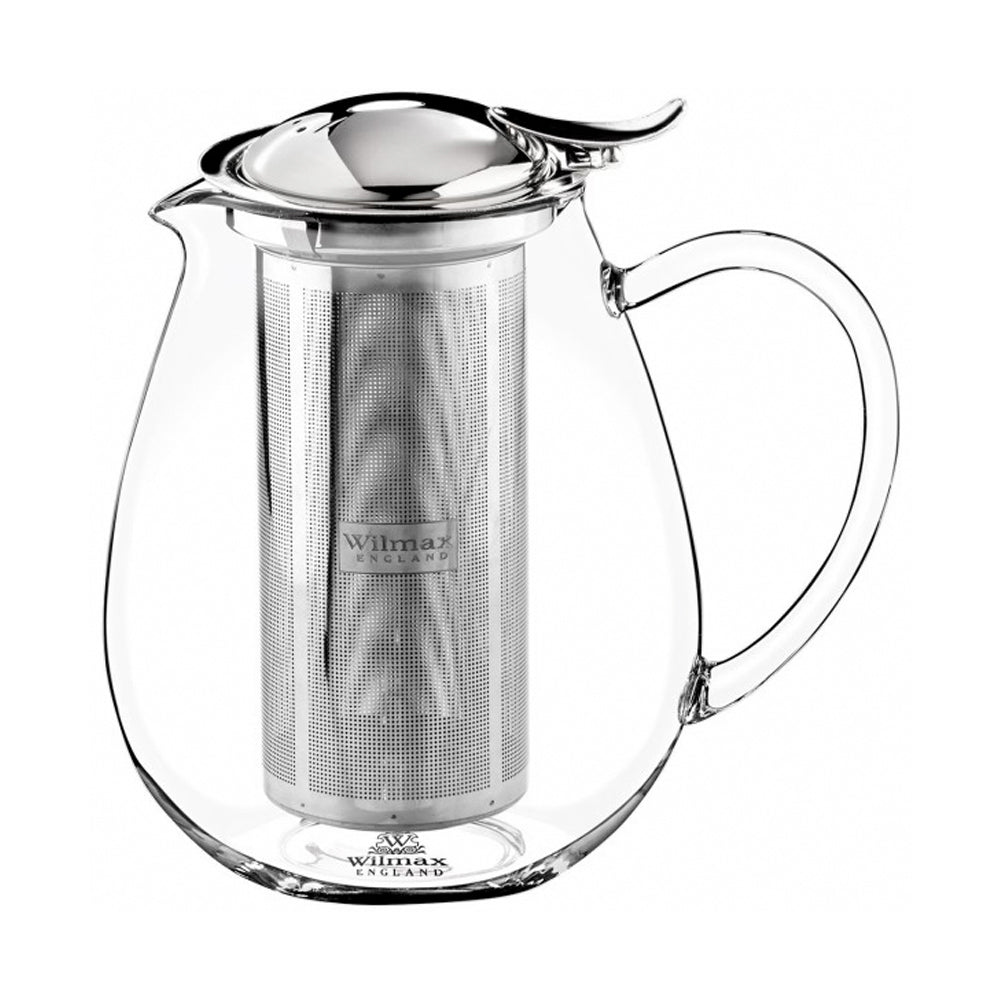 Wilmax England Thermo Glass 850ml Teapot Container Glassware w/ Handle Clear